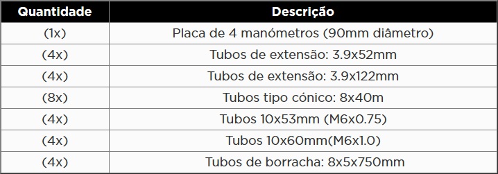 KROFTOOLS KIT MANÓMETROS SINCRONIZAR CARBURADOR a1