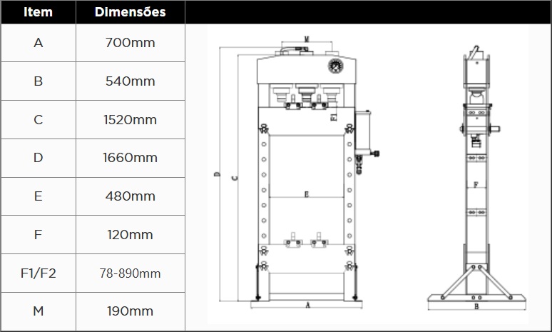 KROFTOOLS PRENSA HIDRÁULICA MANUAL 20T a1